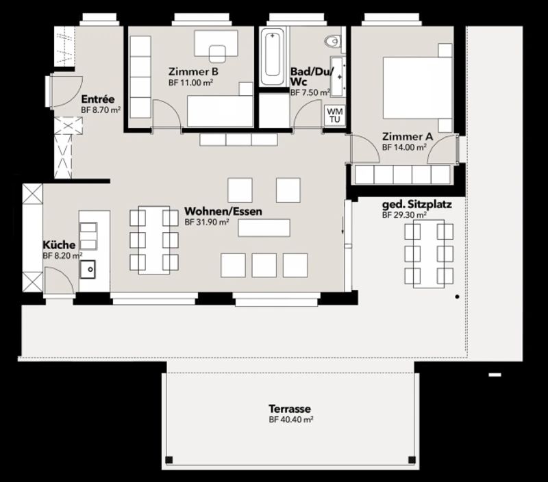 Neubau mit Weitblick 3.5-Zimmer-Attika mit grosser Terrasse in Niederbipp - 10