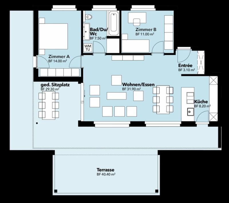 Neubau mit Weitblick 3.5-Zimmer-Attika mit grosser Terrasse in Niederbipp - 11