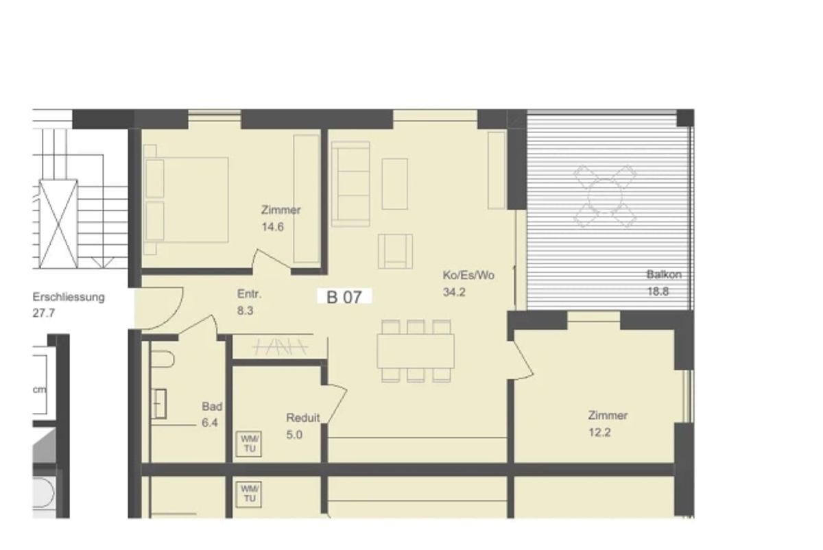 Erstvermietung Talberg-Park 3.5-Zimmer-Wohnung mit Balkon (B07, 1. OG) - 6