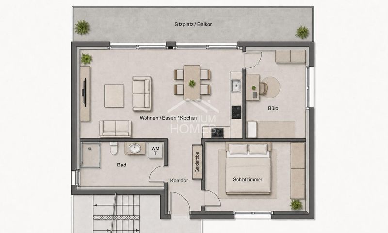 Erstbezug - 3½-Zimmer-Wohnung im 1. OG - 4