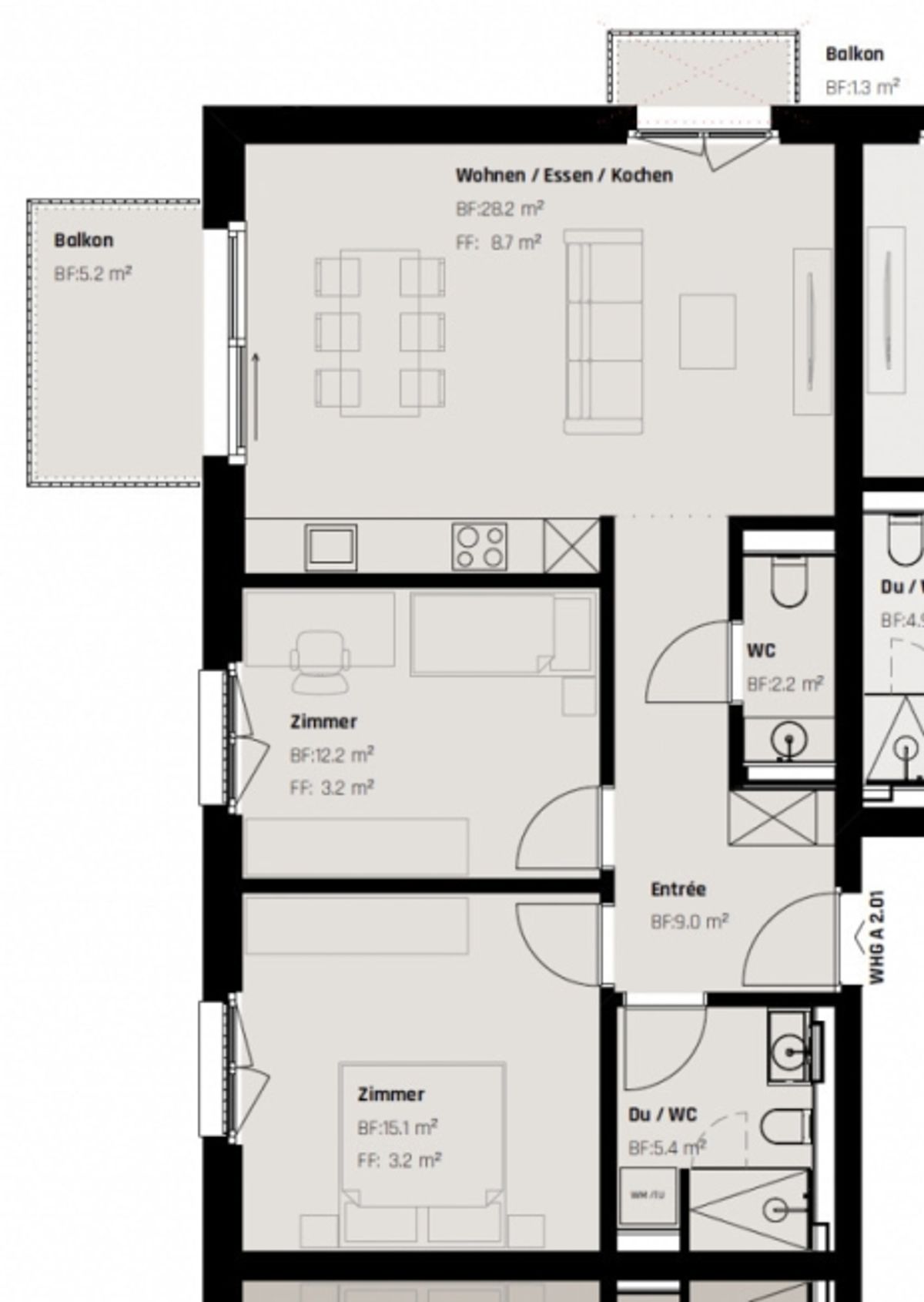 Neubauwohnung mit exklusivem Ausbaustandard an bester Lage in St. Gallen - 7