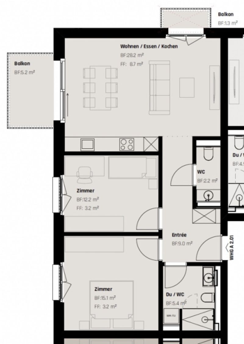 Neubauwohnung mit exklusivem Ausbaustandard an bester Lage in St. Gallen - 8