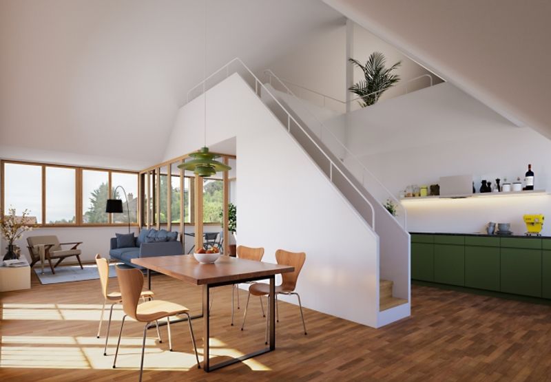 4.5-Zimmer-Maisonettewohnung mit Galerie und Loggia - 5