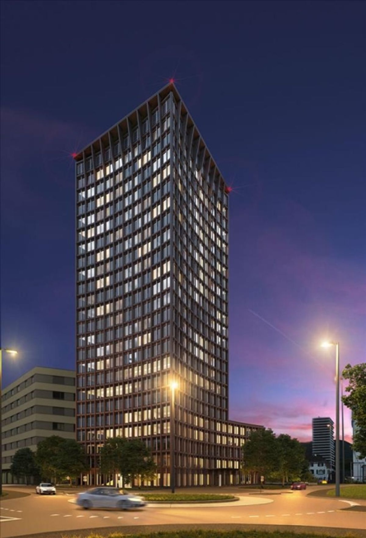 Exklusive 3.5 Zimmerwohnung im Ceres Tower mit tollem Ausblick - 0