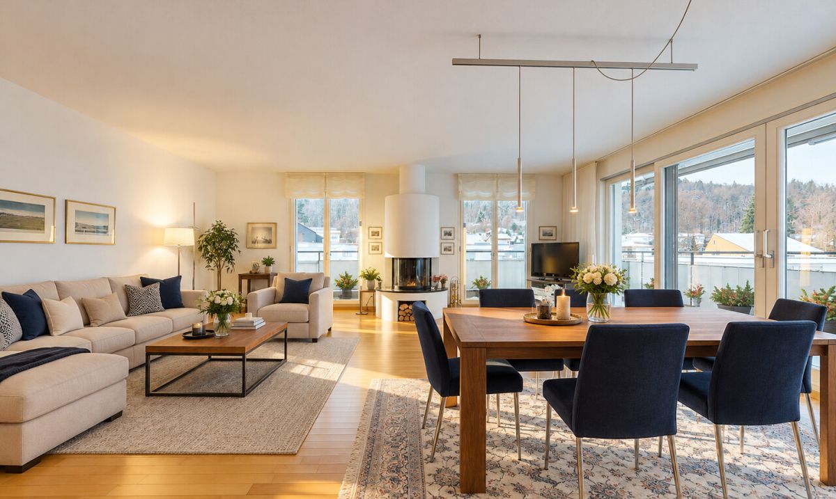 Stilvolle 5.5-Zimmer-Attikawohnung mit Weitsicht - 0