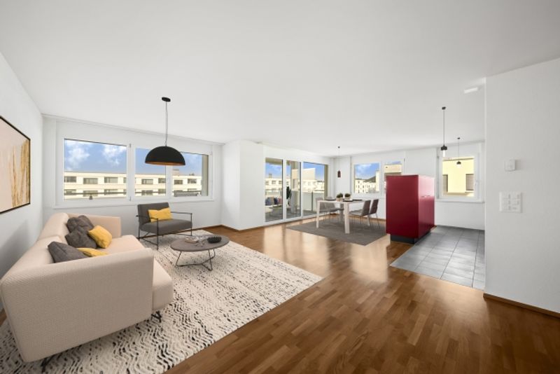 Grosszügige Wohnung mit sonnigem Gartensitzplatz - 2