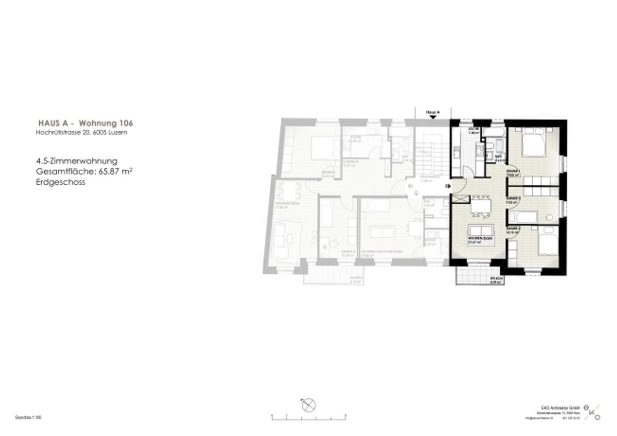 Exklusive 4.5-Zimmer-Wohnung mit Balkon, Luzern - 6