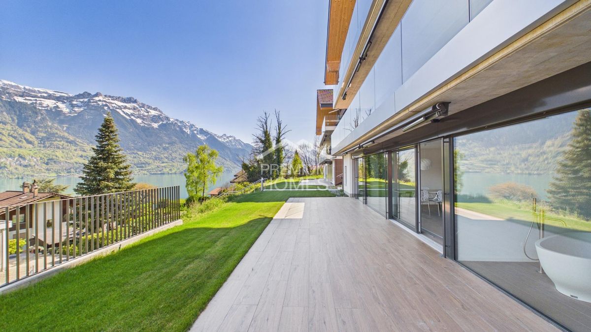 50 m² Sonnenterrasse mit Seesicht - modernes Wohnen am Brienzersee! - 1