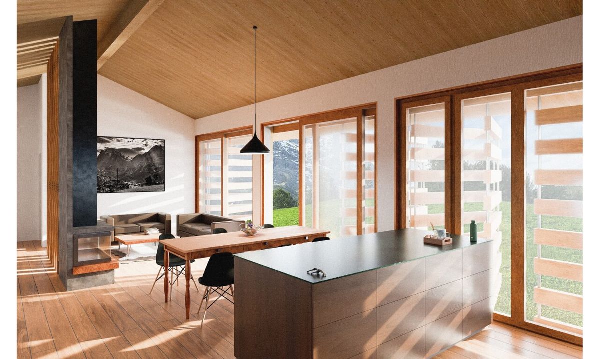 3.5-Zimmer-Neubau mit Eigerblick, Terrasse und Pistennähe - 2
