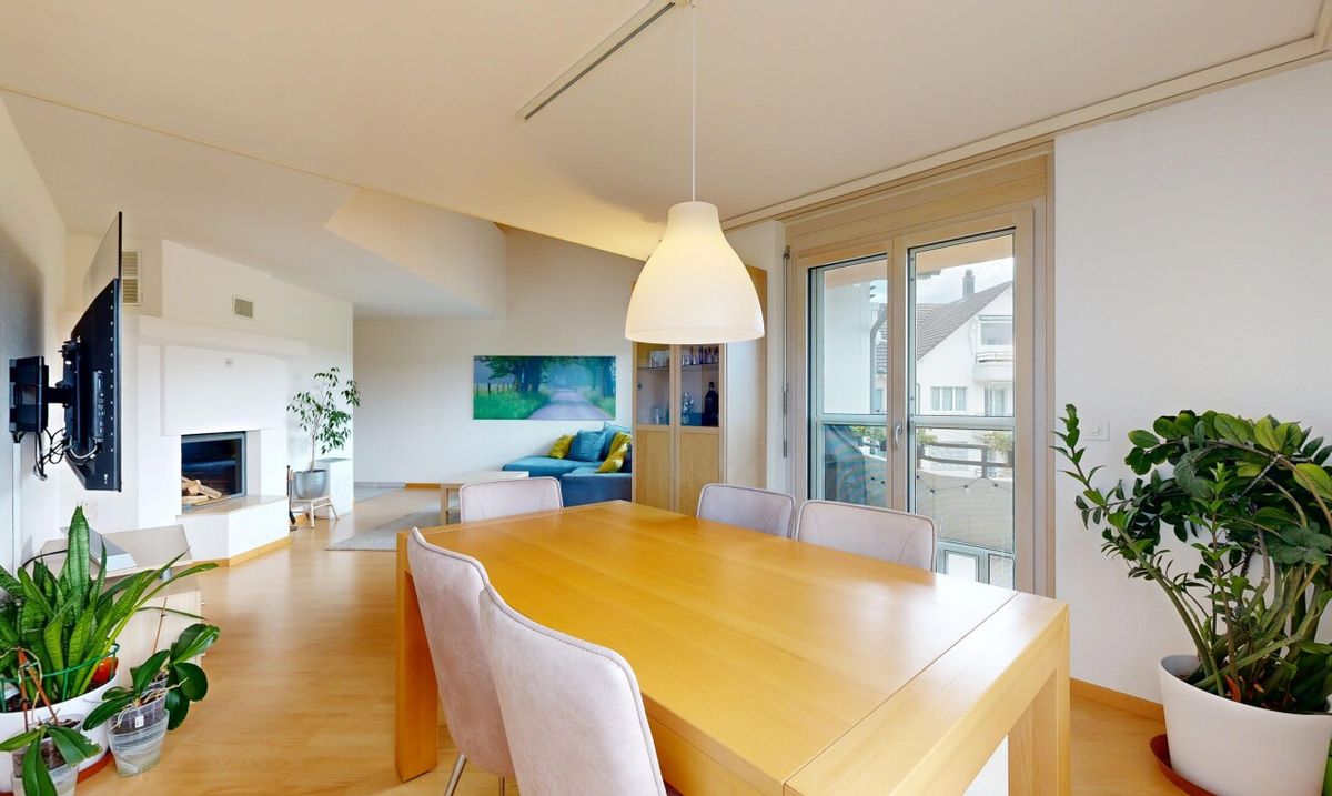 Schöne 6,5-Zimmer-Maisonette-Dachwohnung mit Terrassen und Aussicht - 1