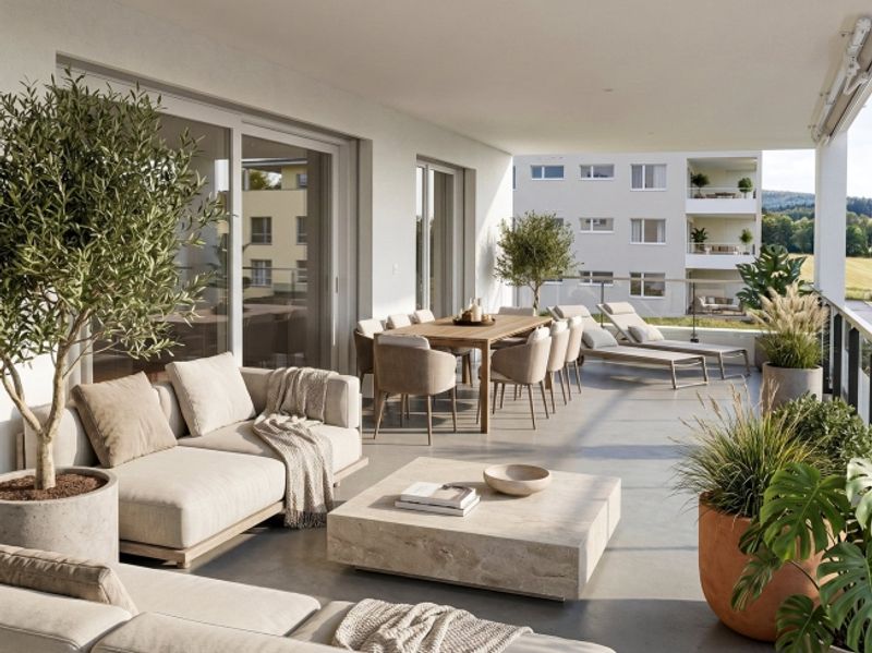 Moderne Wohnoase mit grosser Terrasse und viel Licht - 1