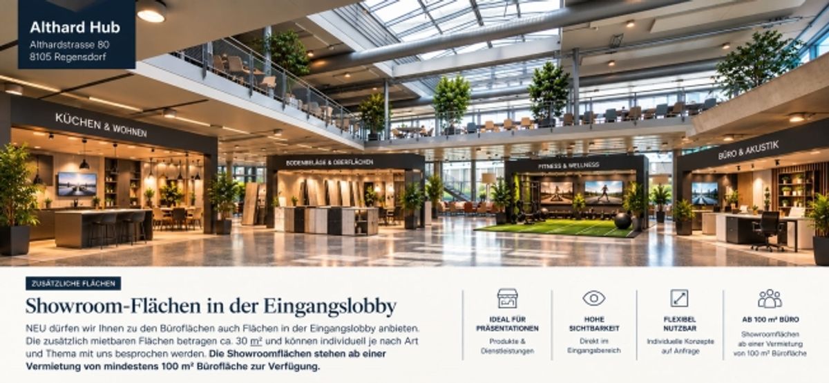 Büroflächen mit exklusiver Showroom-Option in Regensdorf! - 0
