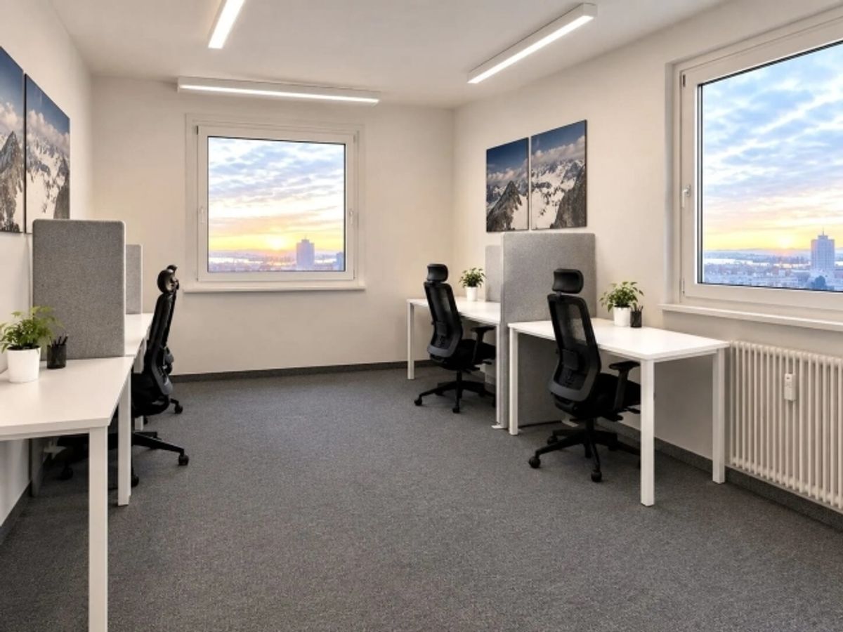 Helles Büro mit Weitsicht im 10. Obergeschoss in Zug mieten - 0