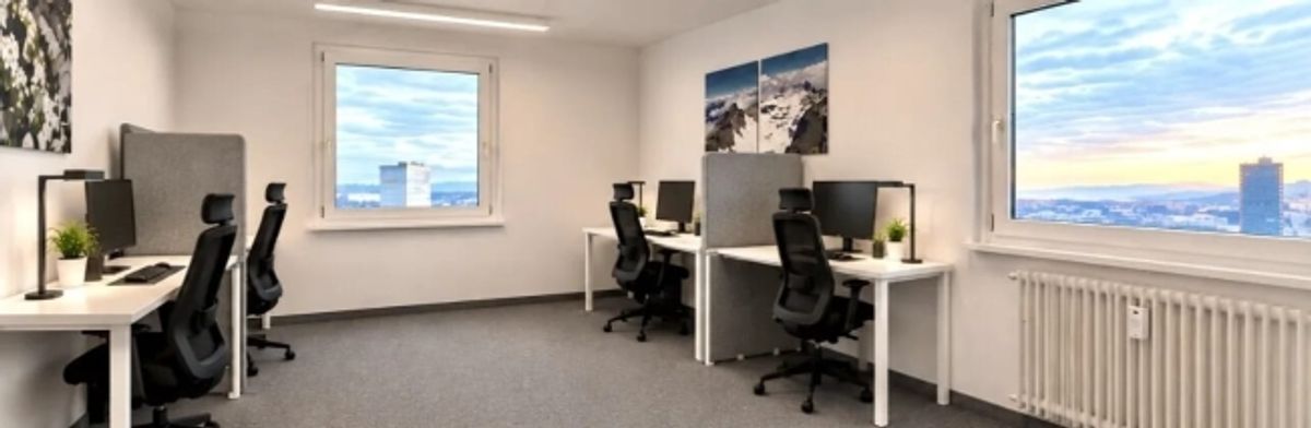 Helles Büro mit Weitsicht im 10. Obergeschoss in Zug mieten - 2