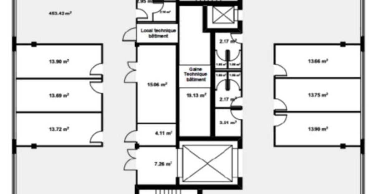 Bureaux aménagé de 195m2 au 3ème étage - 11