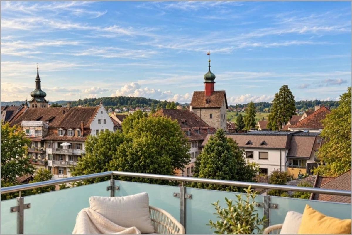 Rustikale Dachwohnung mit Terrasse und Blick über die Dächer der Altstadt - 0