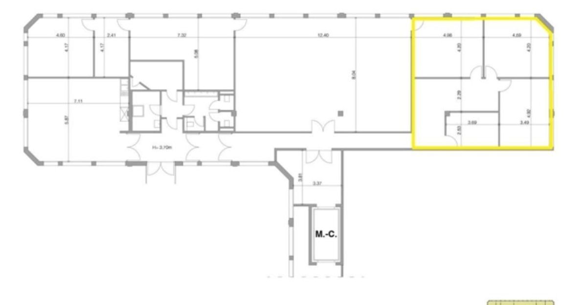 Bureaux 85 m2 - 3