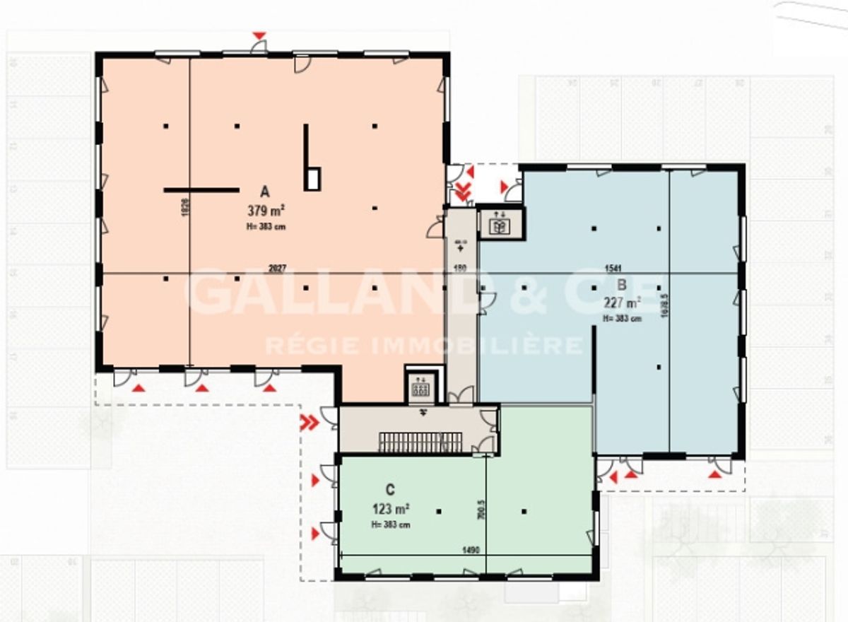 Surface commerciale divisibles de 620 m² avec grandes vitrines - 4