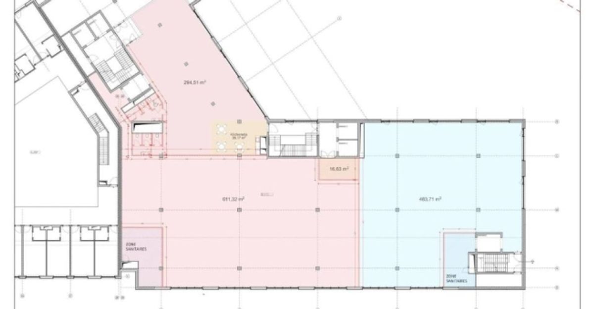 Magnifique surface de 500 m2 au 2ème étage d'un bâtiment moderne - 12