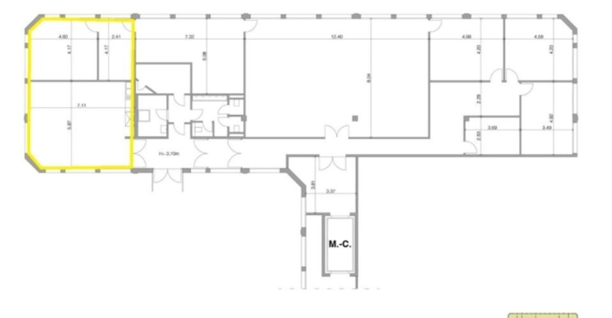 Bureaux 70 m2 - 1