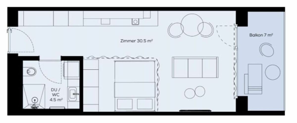 Moderene Single-Wohnung - 8