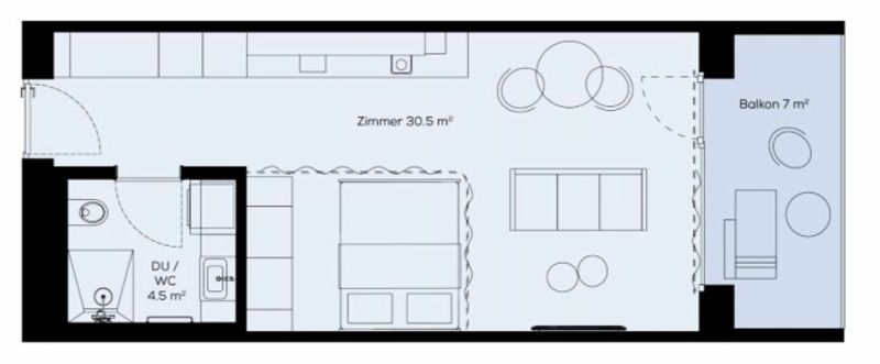 Moderene Single-Wohnung - 9