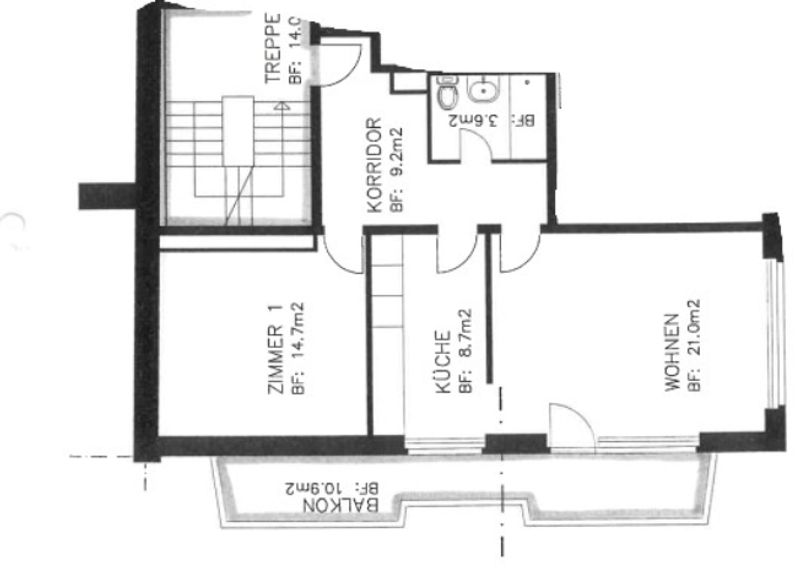 Grosszügige 2.5-Zimmerwohnung am Messeplatz! - 9