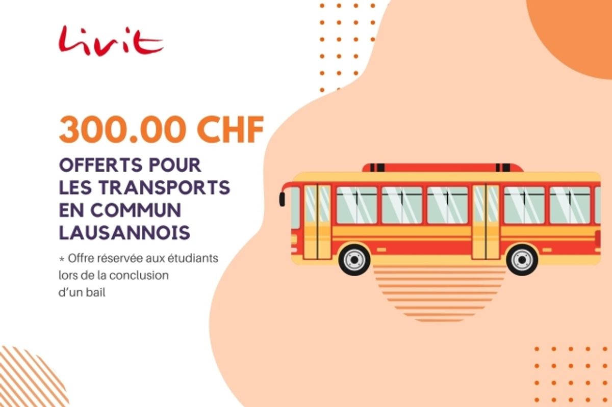Un studio meublé - Bon TL CHF 300.00 offert ! - 5