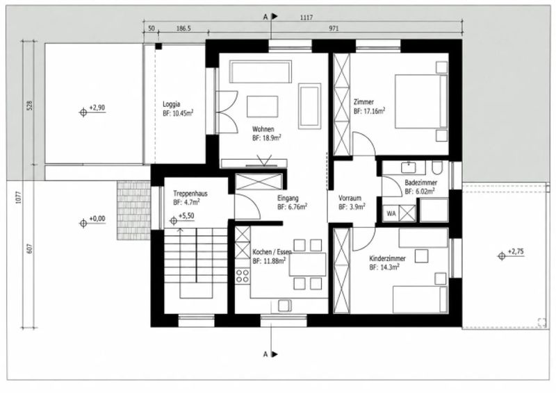 Mehrfamilienhaus mit 2 Einheiten und Bergsicht in Wattwil kaufen - 11